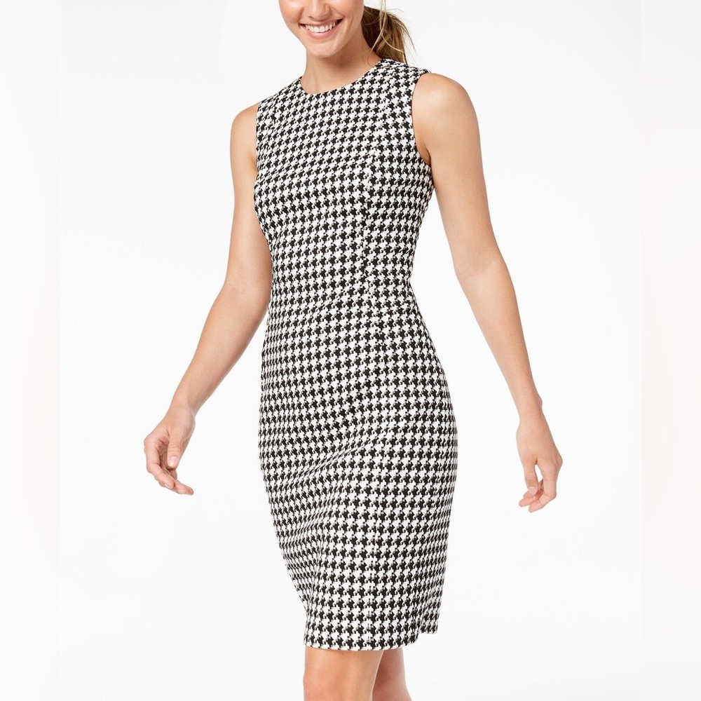 Calvin Klein Houndstooth Sheath Dress